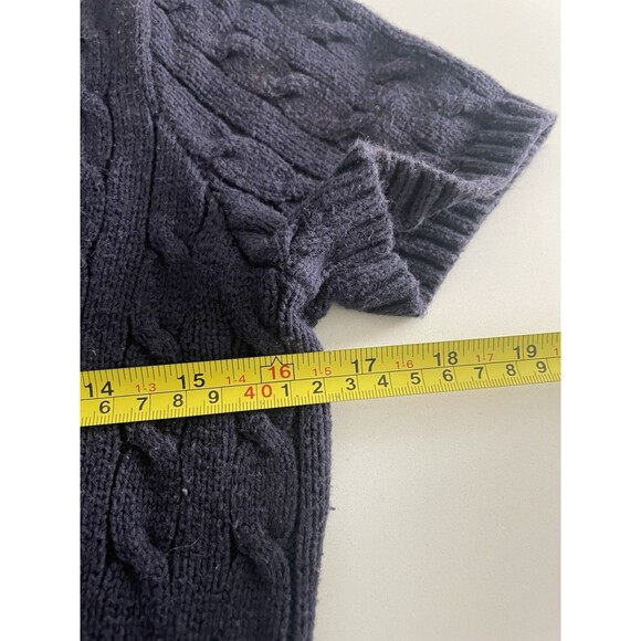 Ralph Lauren Sport Cable Knit Shirt Women's L Preppy Corpcore Office Siren - Picture 6 of 6